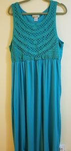 3 For $15! Aqua maxi dress